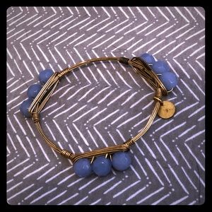Badly blue and gold bracelet